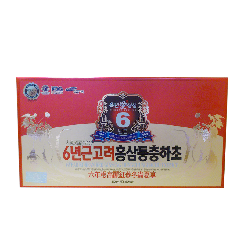 Cao Hồng Sâm Đông Trùng Hạ Thảo Taewoong Food Hàn Quốc Hộp 4 Lọ x240g