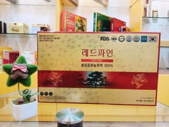 Tinh dầu thông đỏ Red Pine thật sẽ có tem 3D.