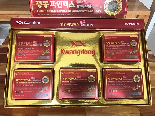 Tinh dầu thông đỏ Kwangdong được ưa chuộng nhất hiện nay.