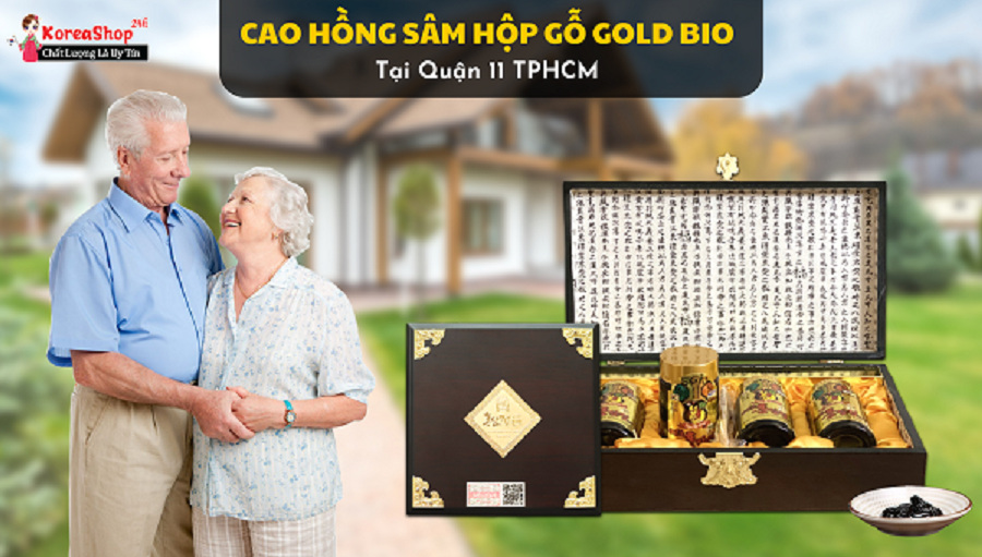 Cao Hồng Sâm Hộp Gỗ Gold Bio Hàn Quốc Tại Quận 11 TPHCM